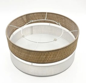 Plafonieră LED SIRJA BOHO, 20 W, 230 V, Ø 35 cm, bej/alb