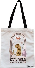 Sacosa de Panza pentru Cumparaturi, Geanta Tote, Boho Style 2, Cu fermoar, 38x34.5 cm, Alba, BEKZ®