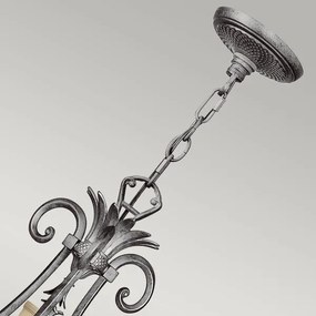 Lustră pe lanț Hinkley HK-PLANT10-PL PLANTATION 10xE14/40W/230V argintiu