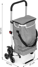 Cărucior de cumpărături pliabil 2in1 cu sac termic de 30 l