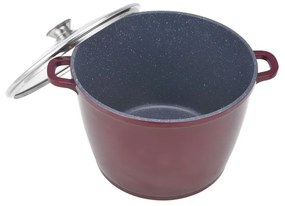 Oala din aluminiu invelis ceramic marmorat  7.3L