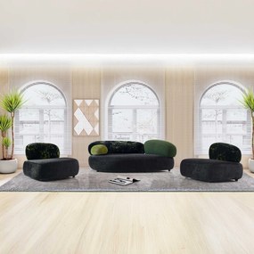 Set canapea dumonde + 2 fotolii cu sezut confortabil din spuma high-density Serene 220x 134 cm