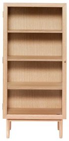 Vitrină lemn din lemn de stejar 60x130 cm Kaiser – Hübsch