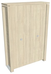 Dulap înalt pentru haine Verno+ 140 x 46 x 210 cm, salcâm