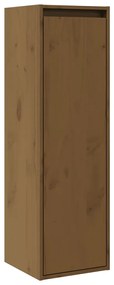 vidaXL Dulap de perete, maro miere, 30x30x100 cm, lemn masiv de pin