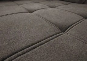 Colțar extensibil dumonde cu ladă de depozitare si sezut confortabil din spuma high-density, Loana Enjoy Kaki 270x185 cm