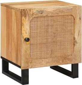 vidaXL Dulap de noapte natural 40 x 33 x 46 cm