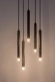 Lustra suspendata stil minimalist Ramira 5L negru