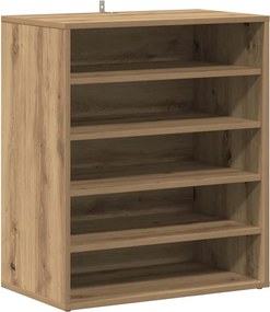 vidaXL Pantofar, stejar artizanal, 60x35x70 cm lemn prelucrat