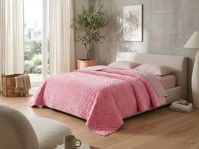 Cuvertura de pat din catifea ASTRALIA, roz Dimensiune: 200 x 220 cm