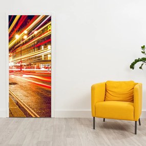 Fototapet pentru ușă - Cabina telefoncă roșie din Londra (95x205cm)