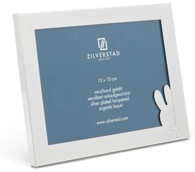 Ramă foto argintie de sine stătătoare din metal 17x12,5 cm Miffy – Zilverstad