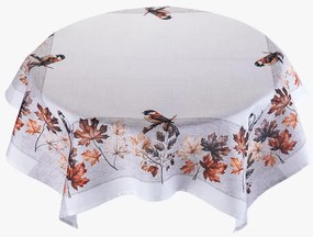 Față de masă centrală cu imprimeu PĂSĂRI DE TOAMNĂ 85 x 85 cm