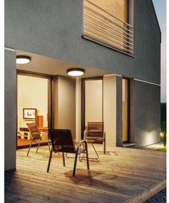 Redo 9184 - Plafonieră LED pentru exterior BEZEL, 30W/230V, IP54, antracit