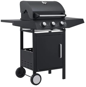 Jusky Gratar cu gaz Louisiana BBQ cu 3 arzatoare