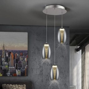 Lustra LED design modern cu 5 pendule Nebula SV-584438