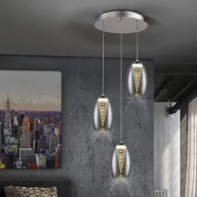 Lustra LED design modern cu 5 pendule Nebula SV-584438