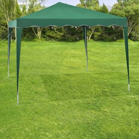 Pavilion pliabil "Vivara" 3 x 3 m verde, cu ambalaj pentru transport