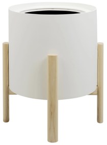 Ghiveci rotund cu auto-irrigare ASHI, diferite variante - Hobby Flower Dimensiuni: Ø 41 x 51, Culoare: albume