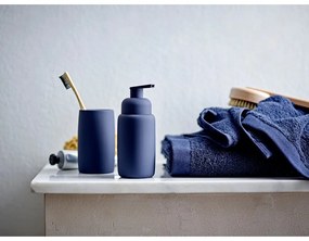 Prosop albastru închis din bumbac din frotir 30x30 cm Comfort – Södahl