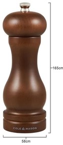 Cole&Mason - Râșniță piper CAPSTAN FOREST fag 16,5 cm