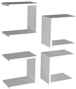 Raft Base White, 4 bucăți