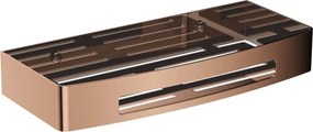 Etajera pentru dus Omnires Uni finisaj cupru lucios 30x15 cm