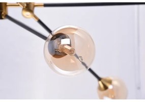 Lustră pe tijă SOLEN 6xG9/30W/230V neagră/aurie Azzardo AZ4700