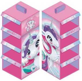 Unicorn Sparkle Organizator de dulap suspendat 4 bucăți