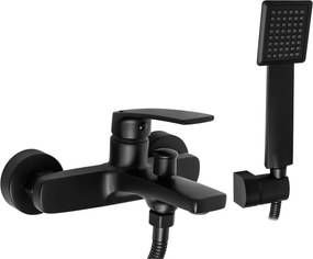 Baterie cada - dus Rea Luppo negru cu set de dus