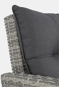 Set mobilier de grădină gri din ratan artificial pentru 6 persoane Ariel – Bizzotto