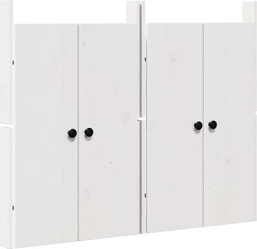 vidaXL Ușă de bucătărie 2 pcs Alb 50 x 9 x 82 cm Lemn masiv de pin