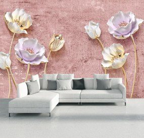 Fototapet - Flori aurii (147x102 cm)