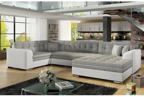 Expedo Canapea extensibilă în formă de U DARINA, 340x73x190, berlin 01/soft 17, colţ dreapta