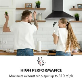 Klarstein Zugspitze 60, hotă de aspirație, 65 W, 310 m³/h, LED