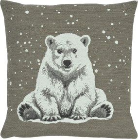 Față de pernă Arktos, pătrată 45x45 cm, gri taupe - Sander