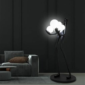 Lampa de podea decorativa cu design original Woman negru