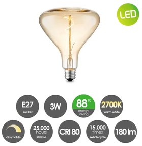 Bec LED dimabil VINTAGE EDISON E27/3W/230V 2700K