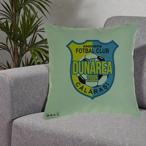 Perna Personalizata AFC Dunarea Calarasi 2005 Fotbal, 40x40 cm, Verde, Husa Detasabila, Perna Inclusa, BEKZ®