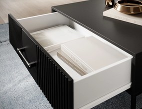 Masuta de cafea cu sertar RAFTT 82x40 cm, negru