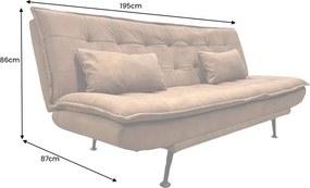 Canapea extensibila, Microfibra Maro JAZZ 195cm