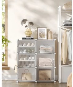 Raft modular cu compartimente BOXIFY, alb