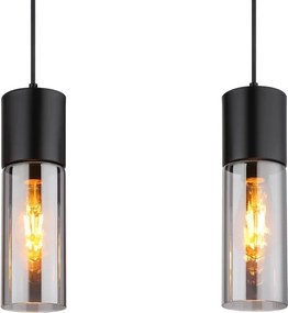 Globo 21000-3HBN - Lustră suspendată pe cablu ANNIKA 3xE27/25W/230V neagră