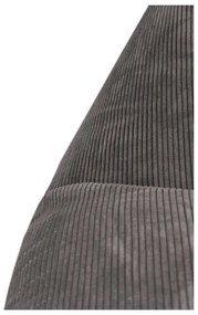 Fotoliu bean bag crem cu tapițerie din catifea reiată Razz – SLOWDOWN