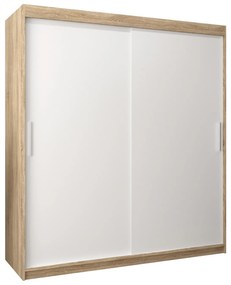 Dulap de haine 180 cm Toki (stejar sonoma + alb mat). 1064842