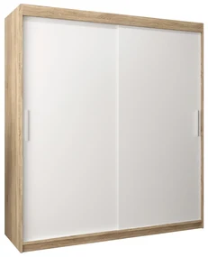 Dulap de haine 180 cm Toki (stejar sonoma + alb mat). 1064842