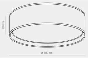 Plafonieră BILBAO 4xE27/15W/230V d. 60 cm maro/aurie