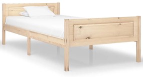 vidaXL Cadru de pat, 100x200 cm, lemn masiv de pin