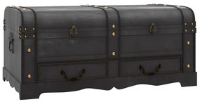 60797 vidaXL Cufăr vintage mare, negru, lemn