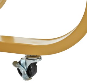 Masă de bucătărie versatilă și pliabilă, Alb+Auriu | Aosom Romania